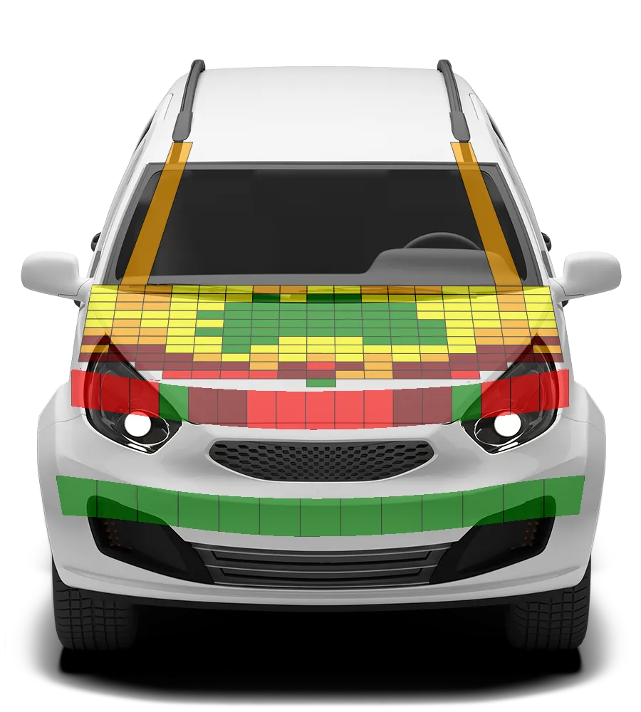 Crash test diagram