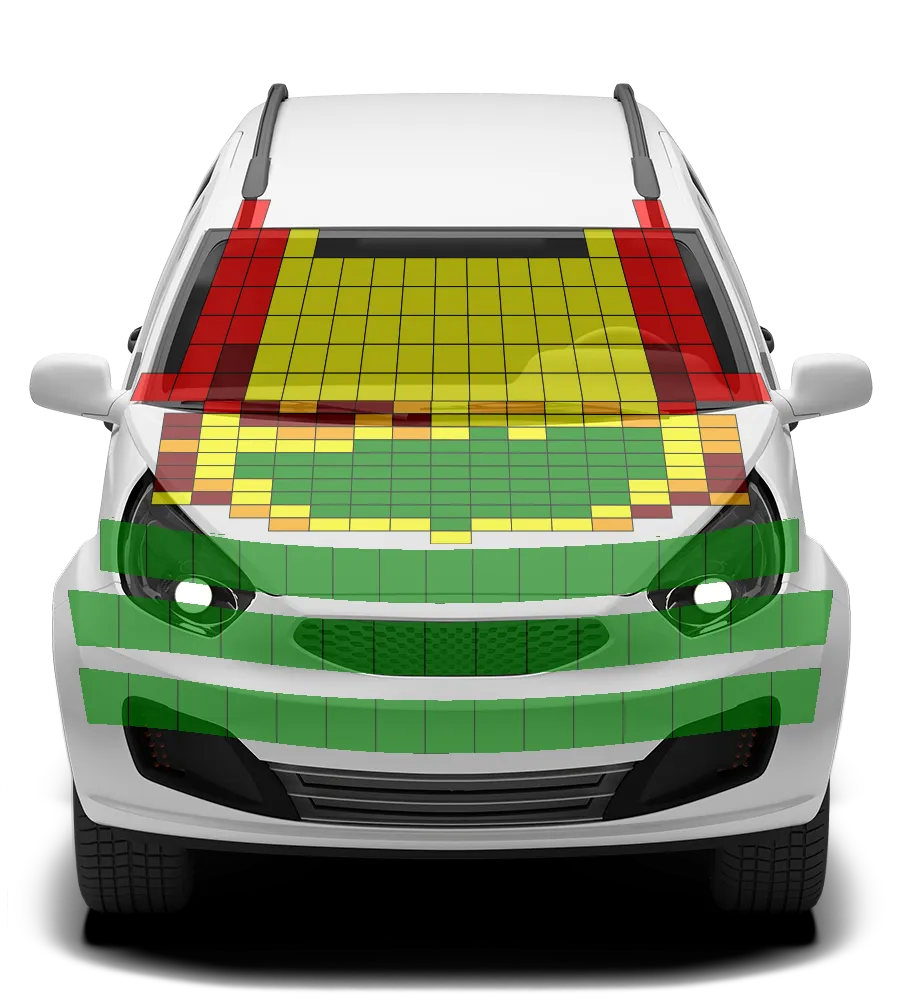 Crash test diagram