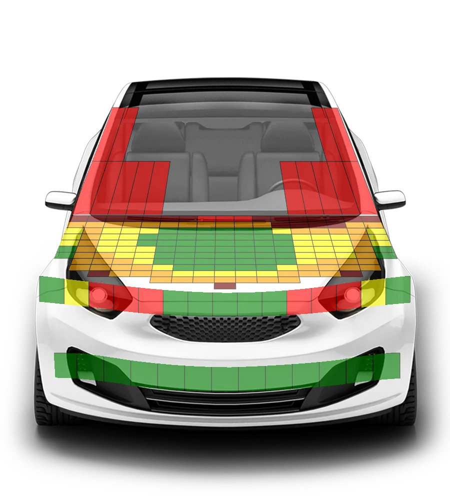 Crash test diagram