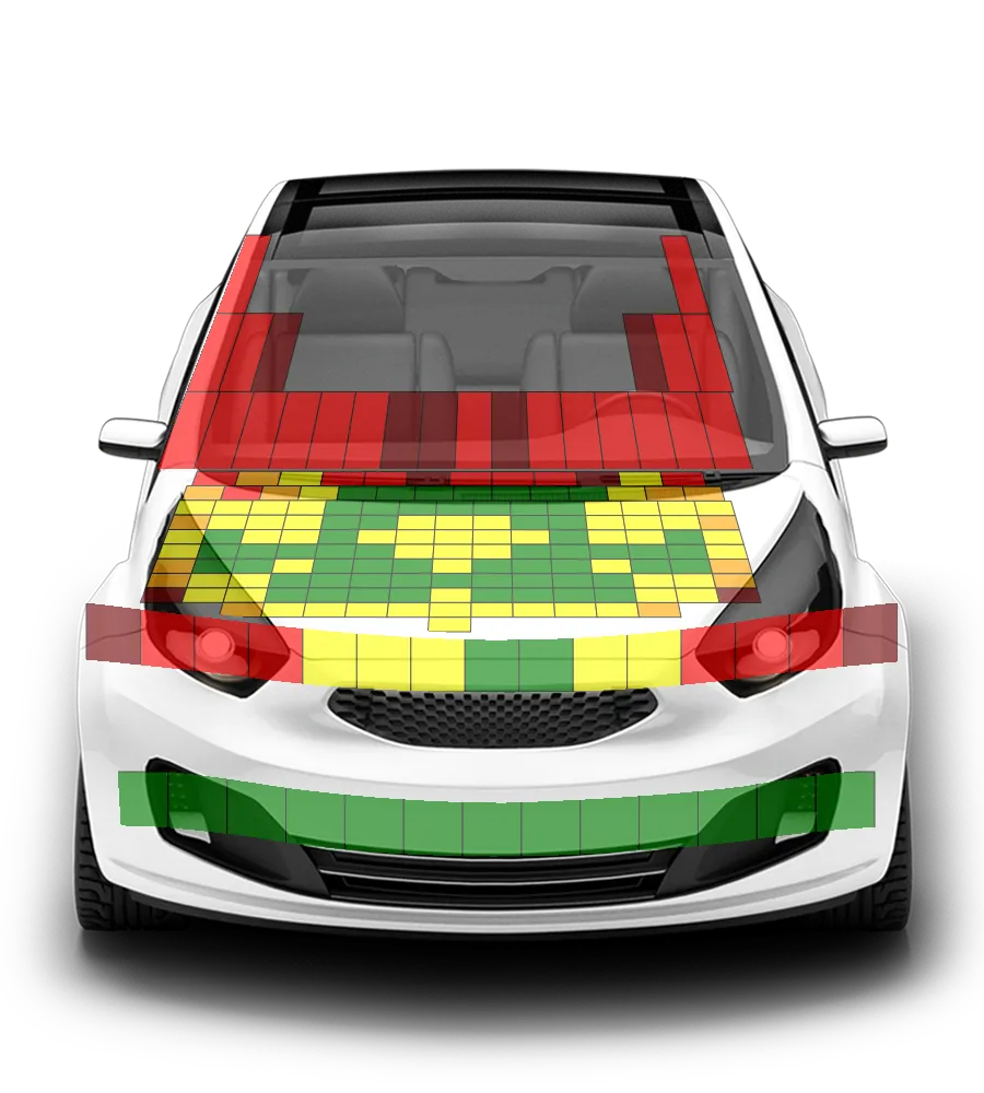 Crash test diagram