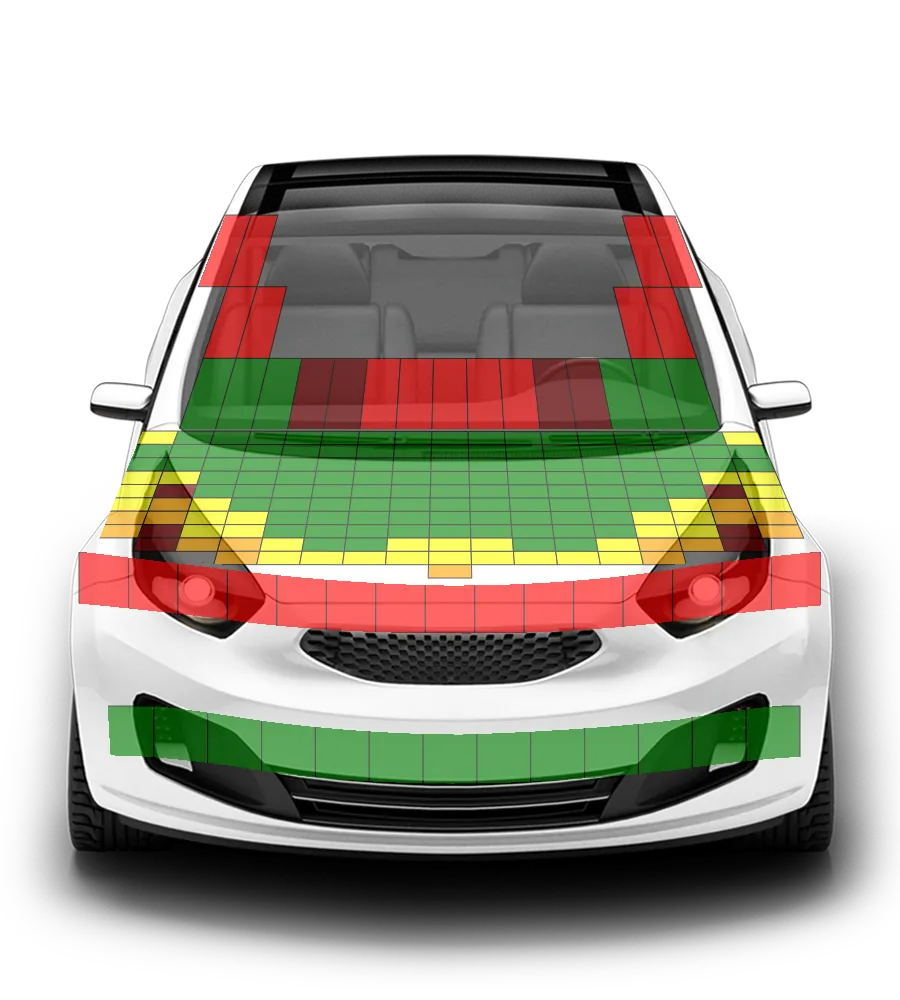 Crash test diagram