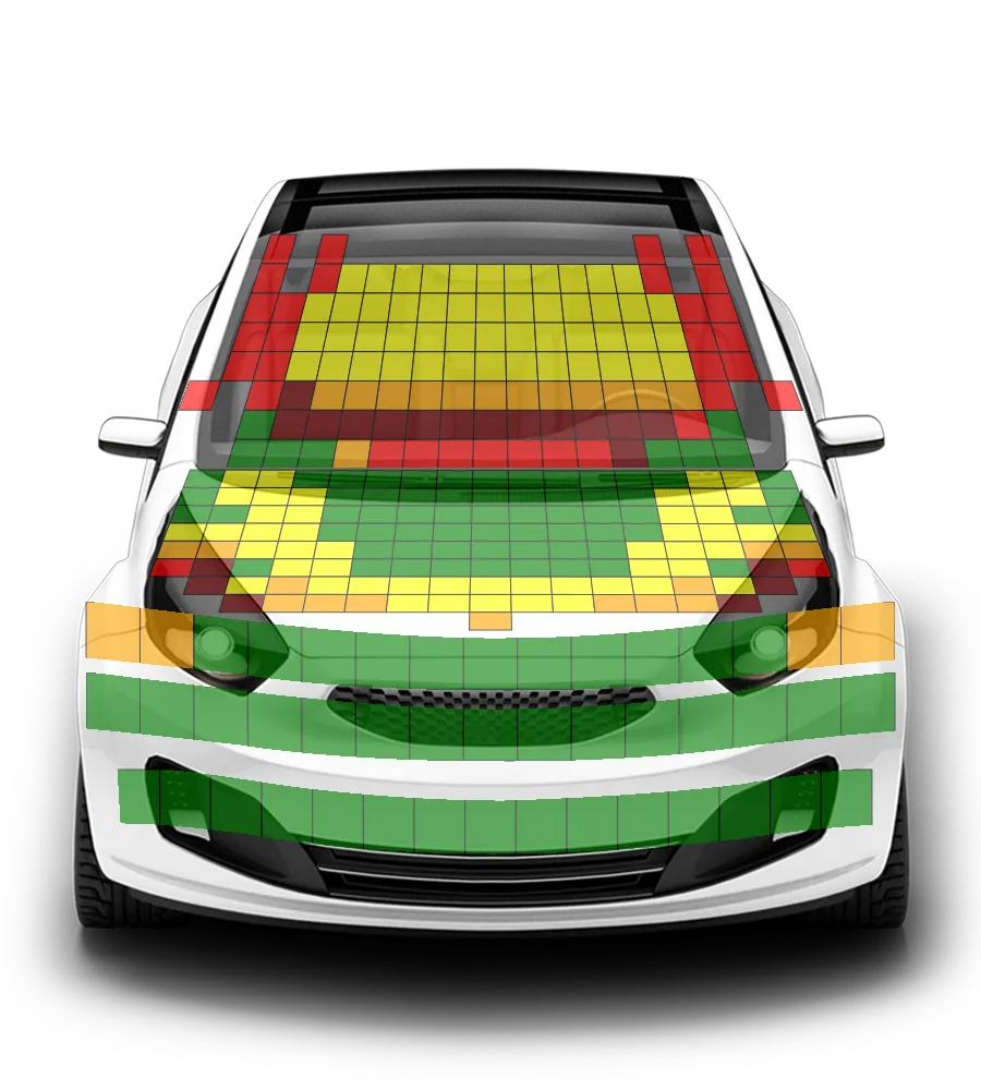 Crash test diagram