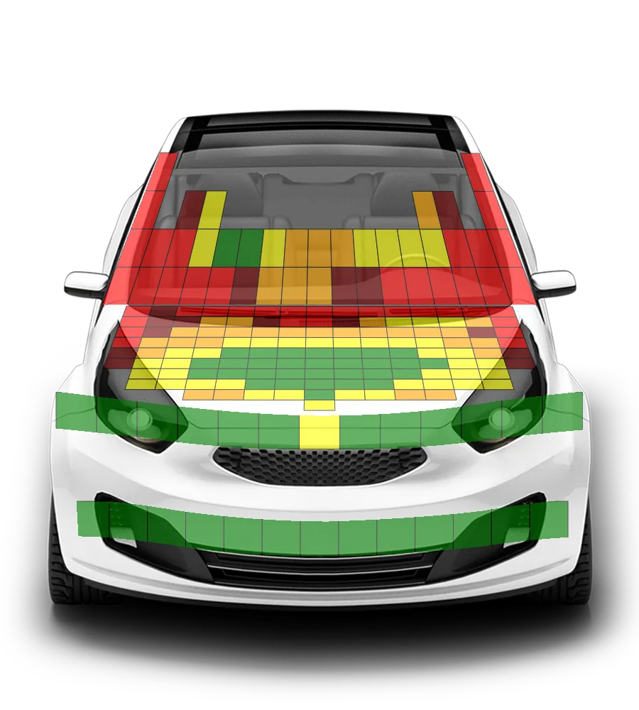 Crash test diagram
