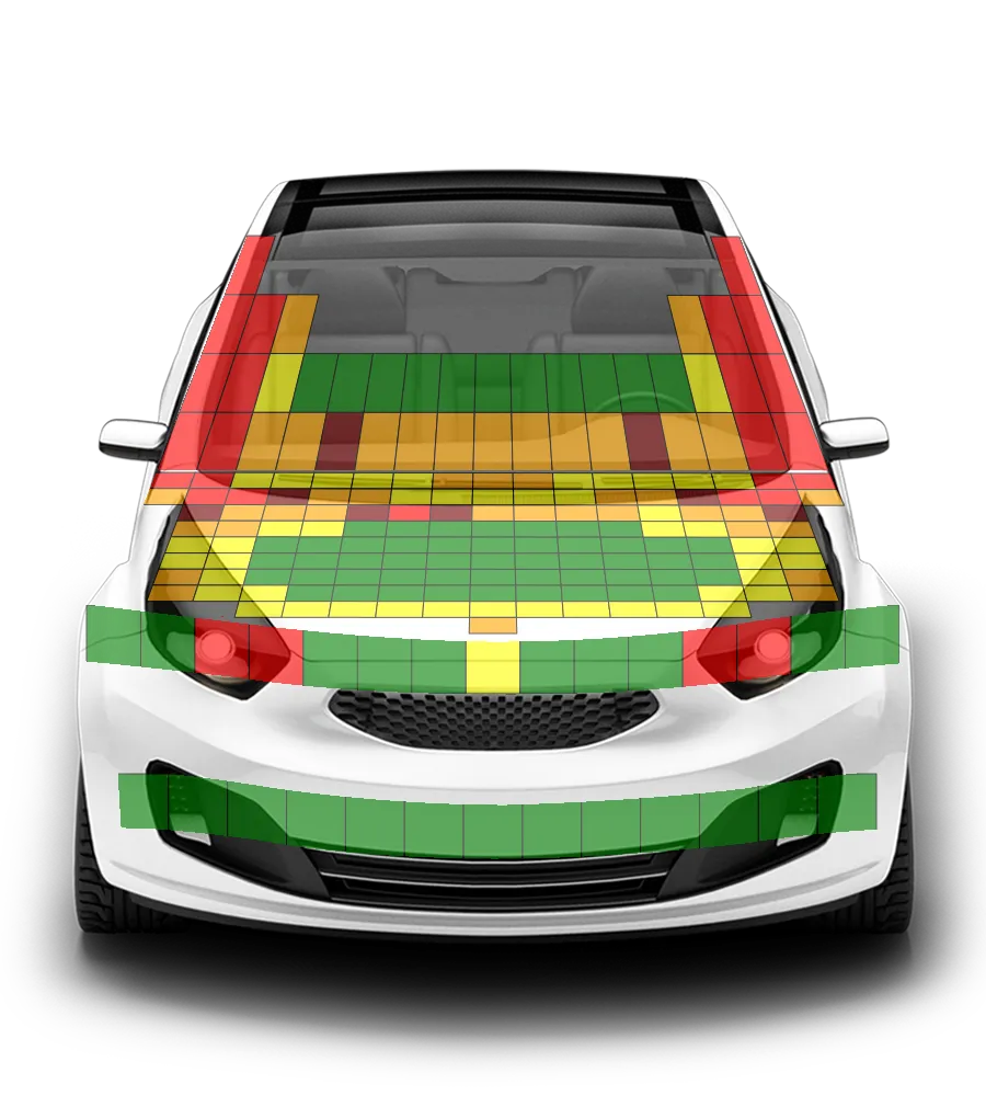 Crash test diagram