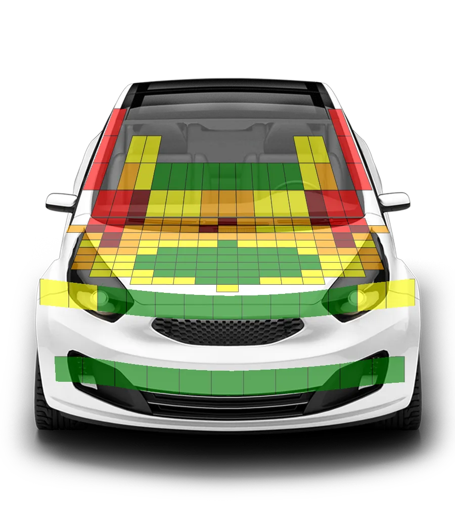Crash test diagram