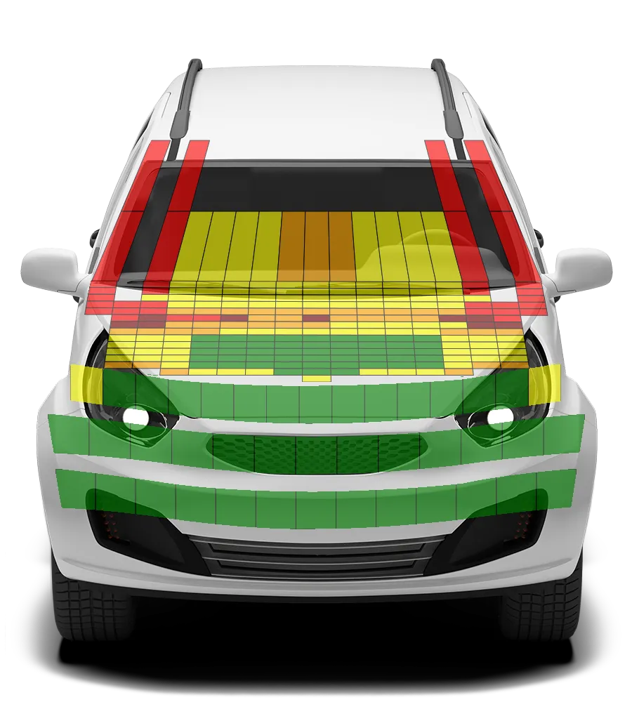 Crash test diagram