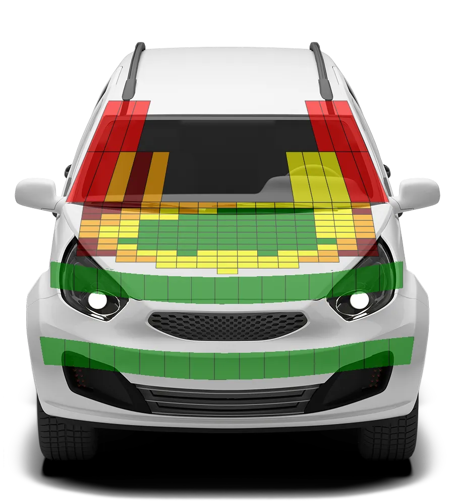 Crash test diagram