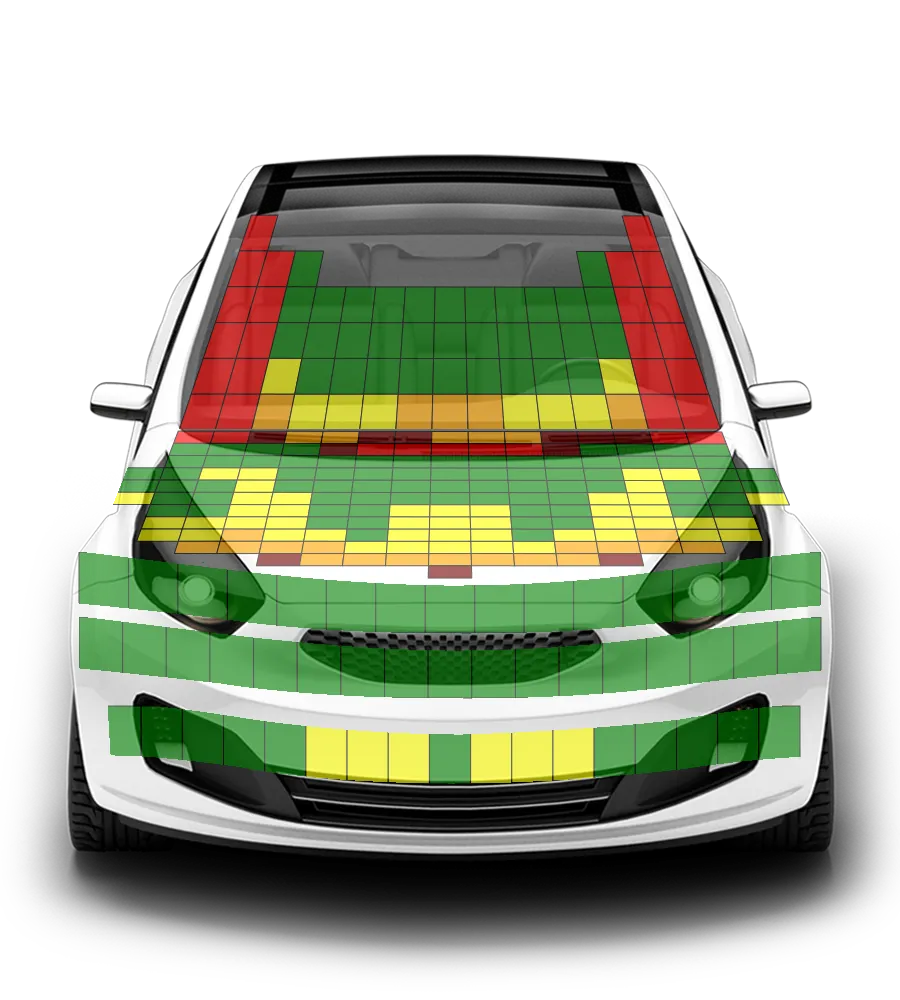 Crash test diagram