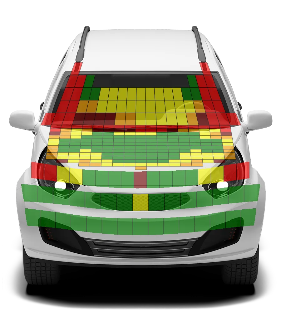 Crash test diagram