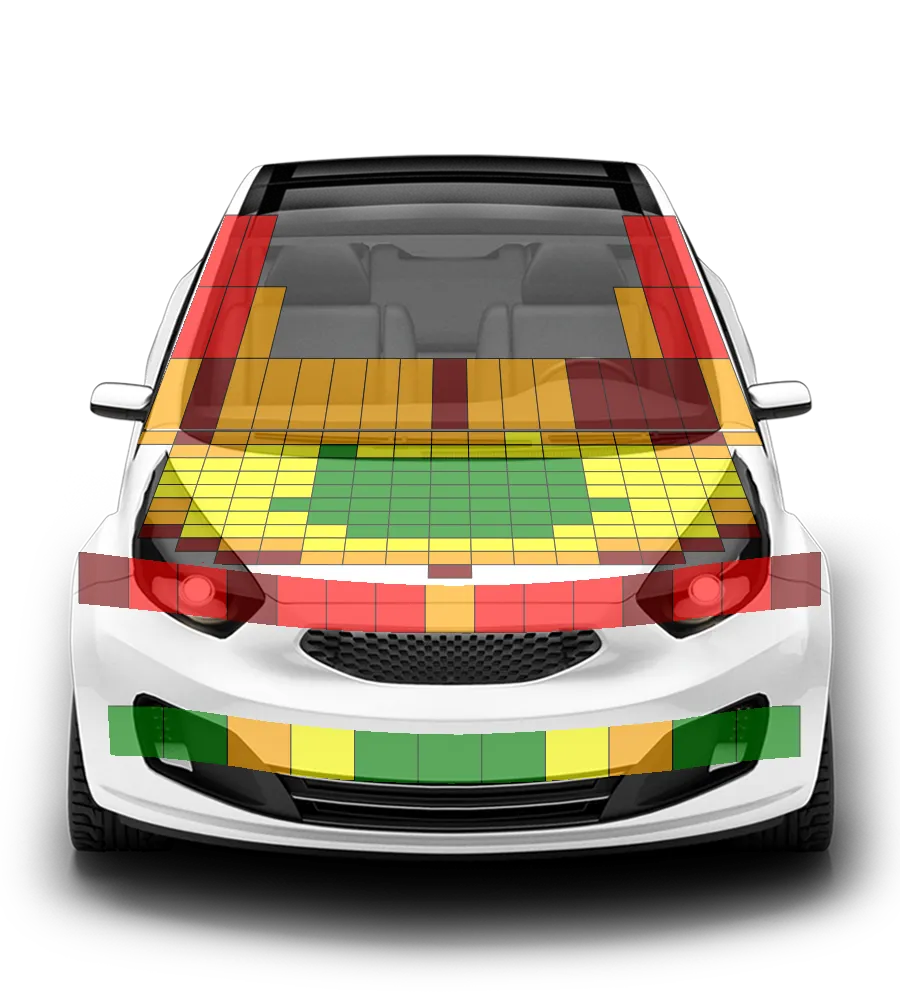 Crash test diagram