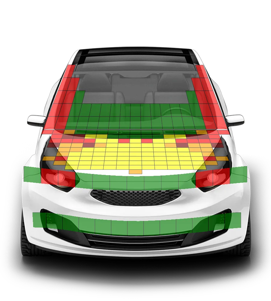 Crash test diagram