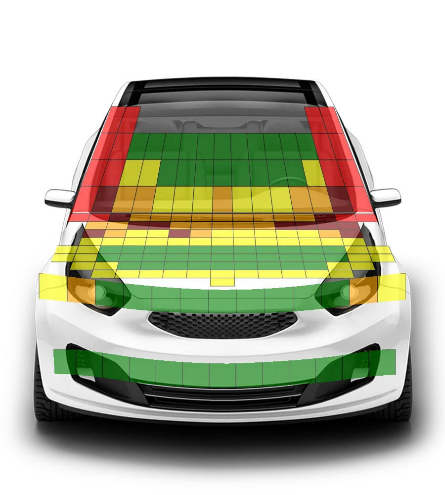 Crash test diagram