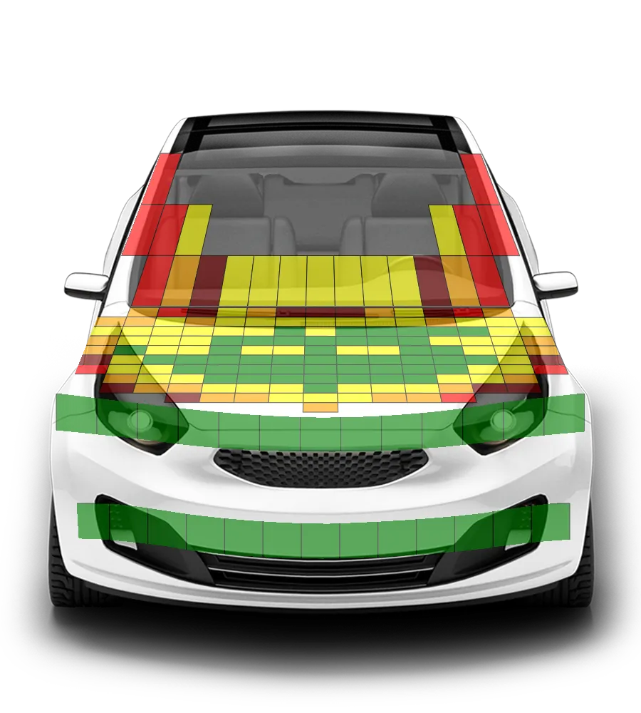 Crash test diagram