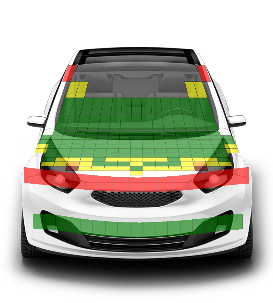 Crash test diagram