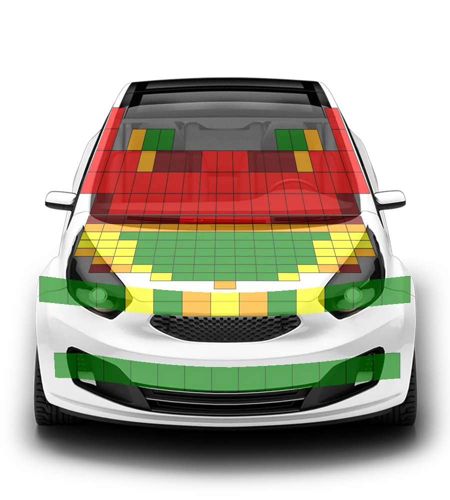 Crash test diagram