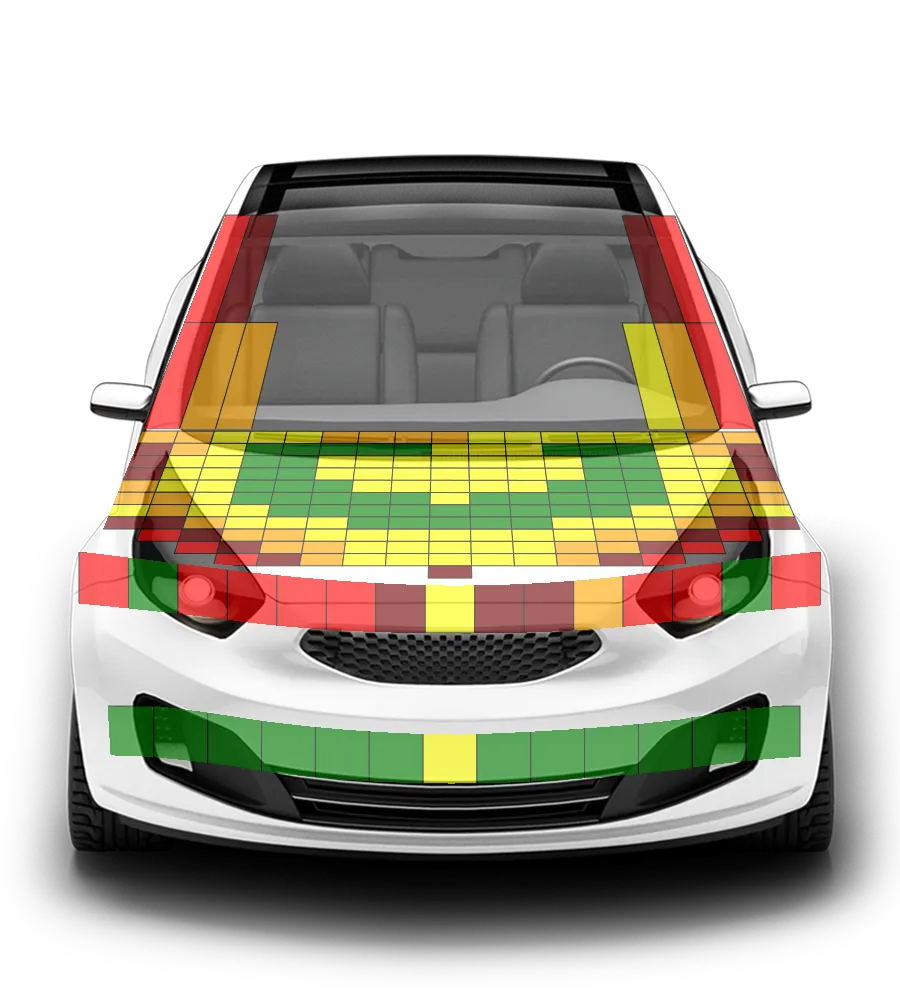 Crash test diagram