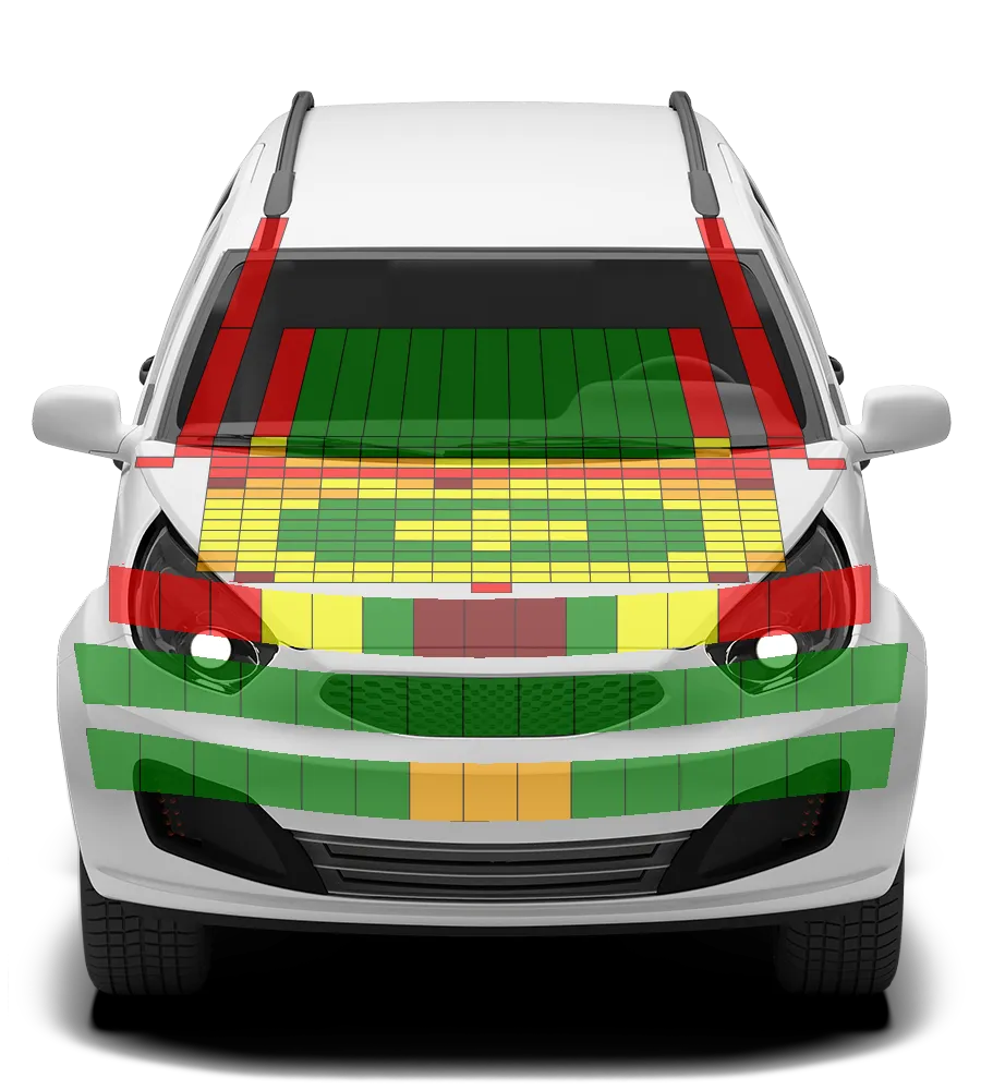 Crash test diagram