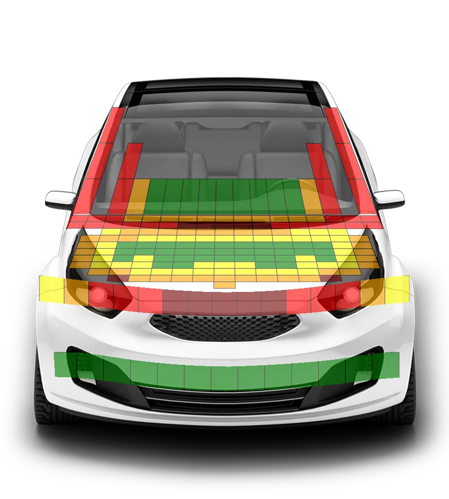 Crash test diagram