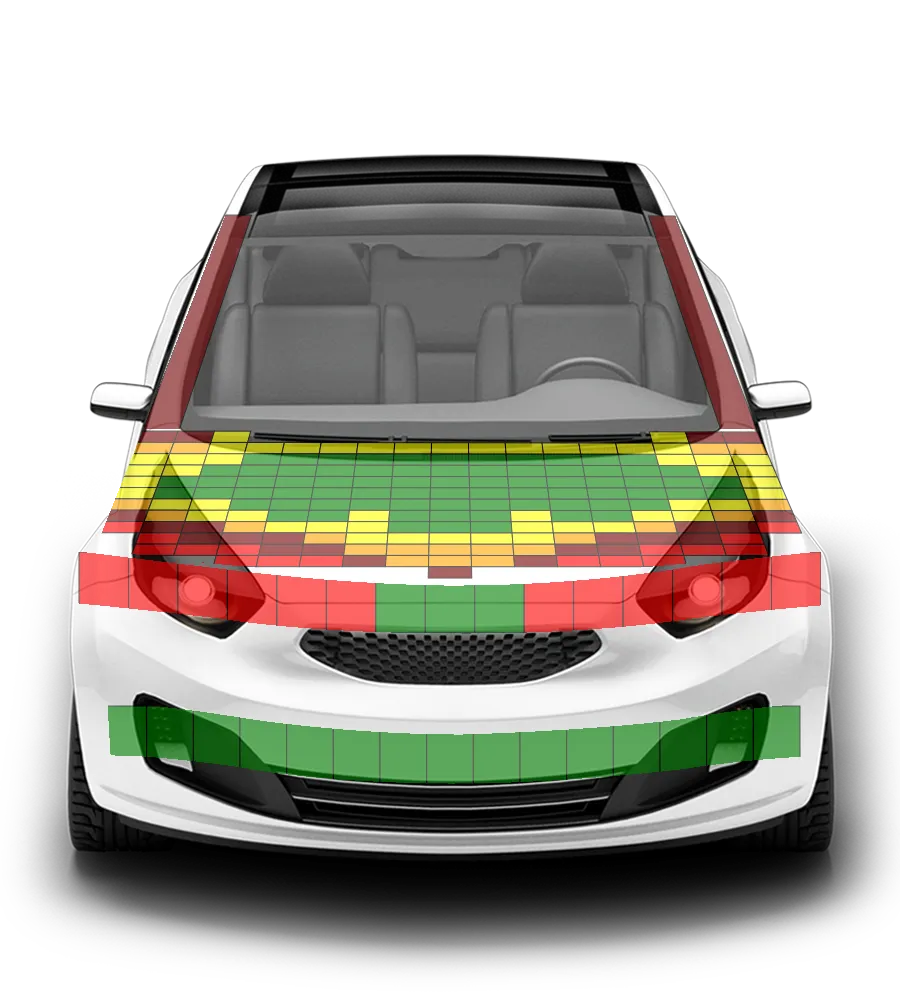 Crash test diagram