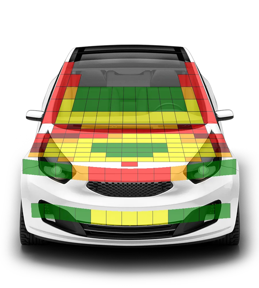 Crash test diagram