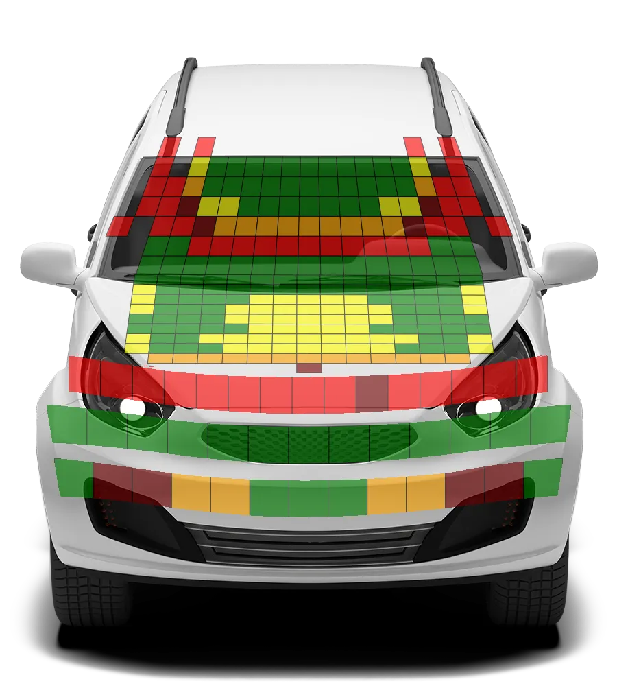 Crash test diagram