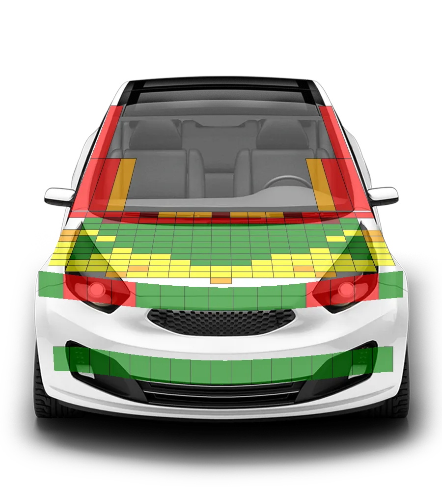 Crash test diagram