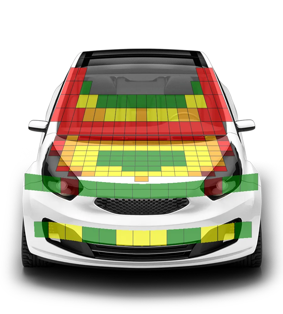 Crash test diagram