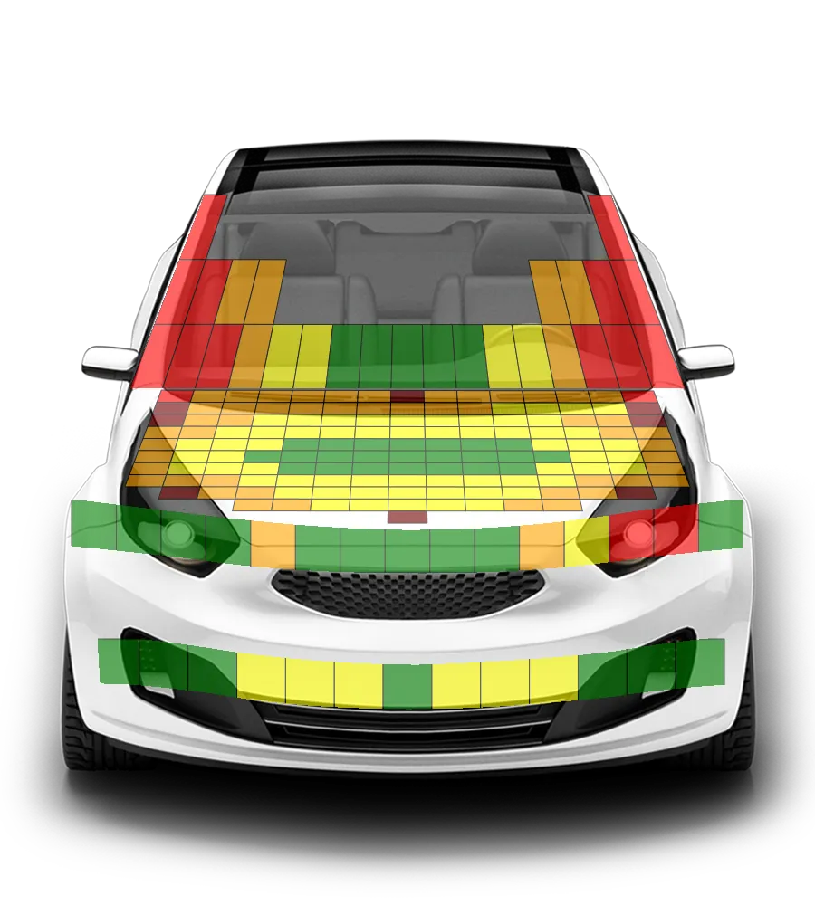 Crash test diagram