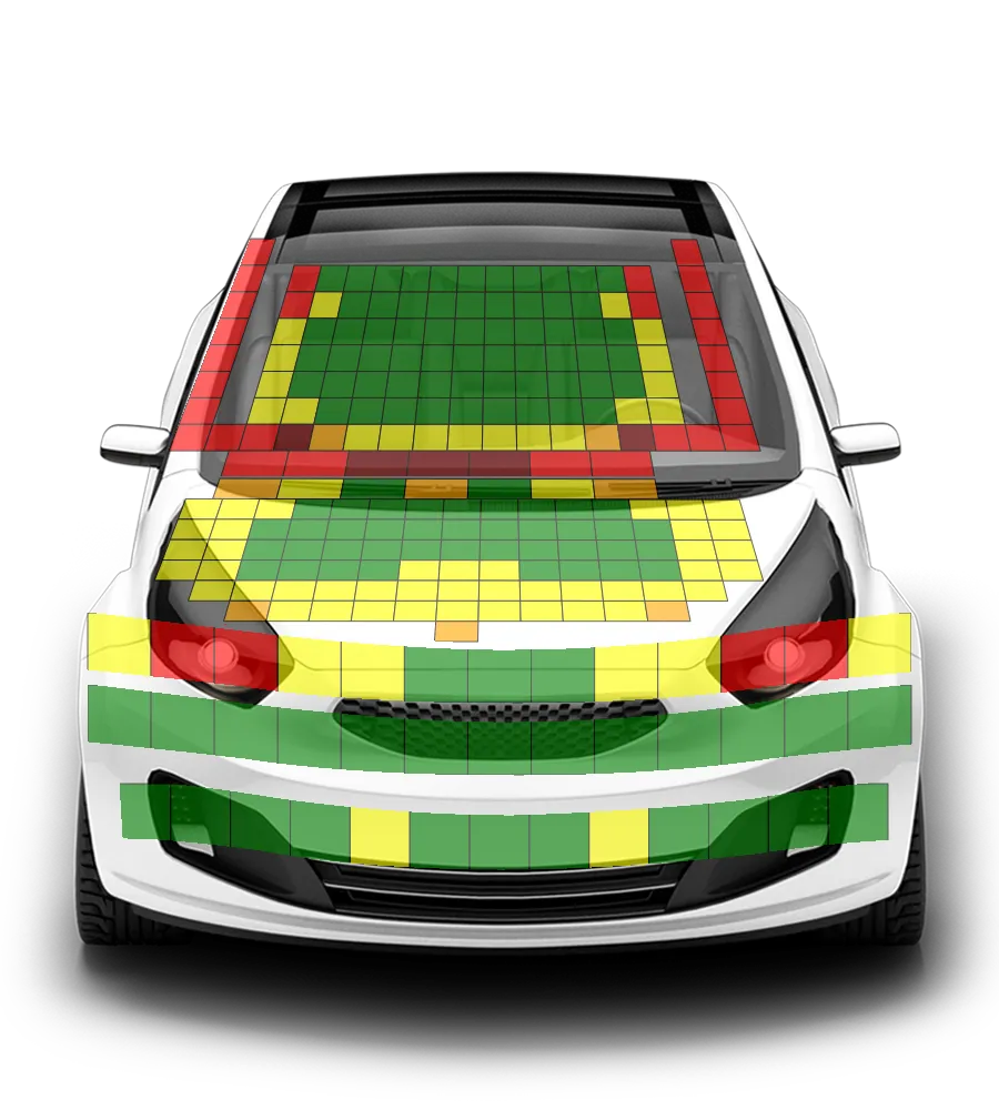 Crash test diagram