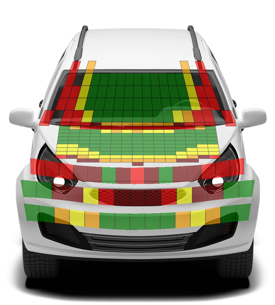 Crash test diagram