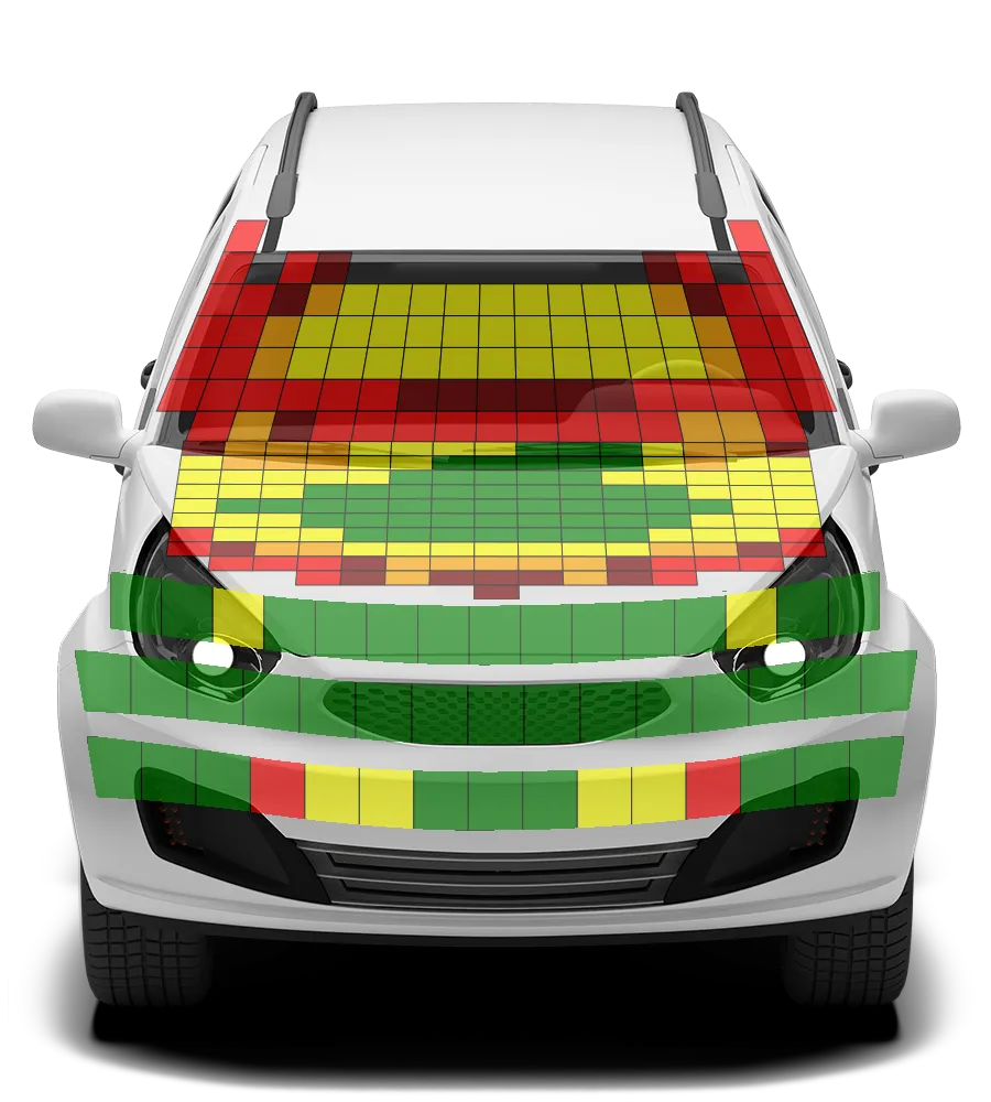 Crash test diagram