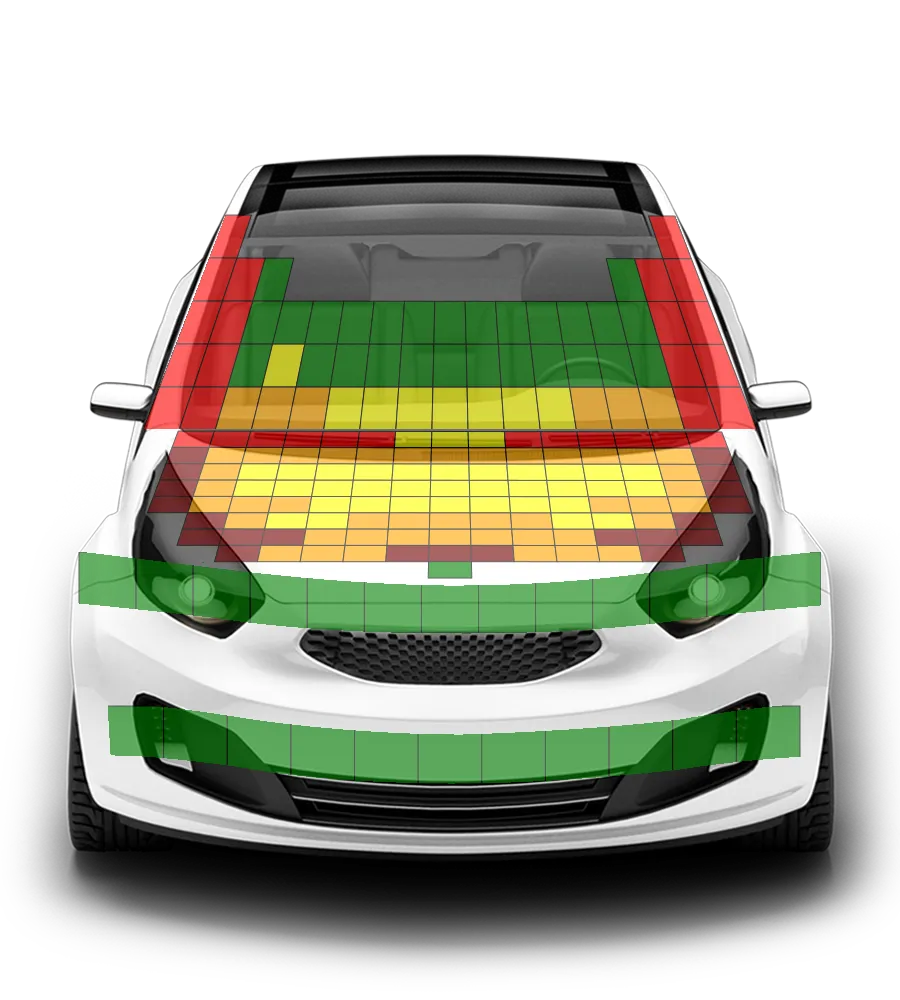 Crash test diagram