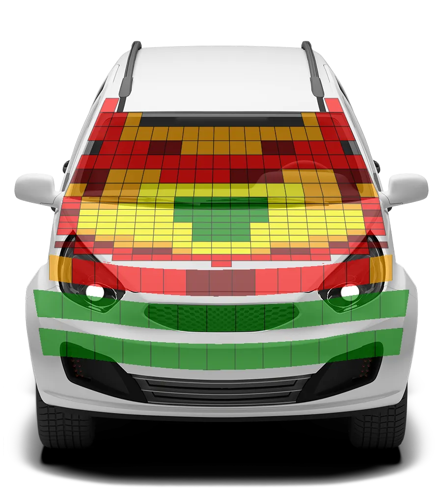 Crash test diagram