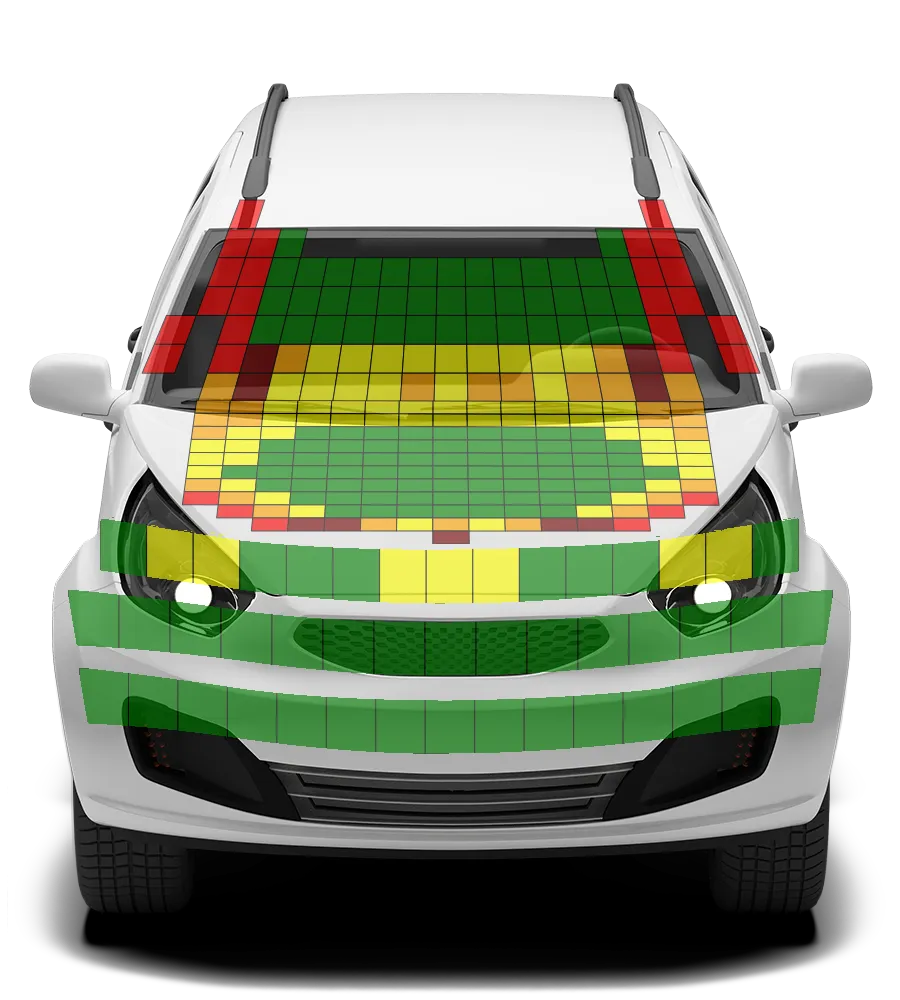Crash test diagram