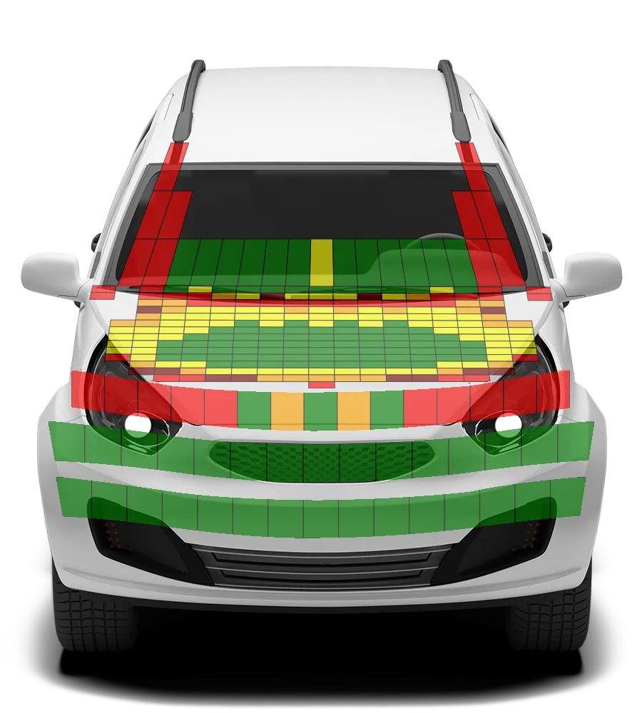 Crash test diagram