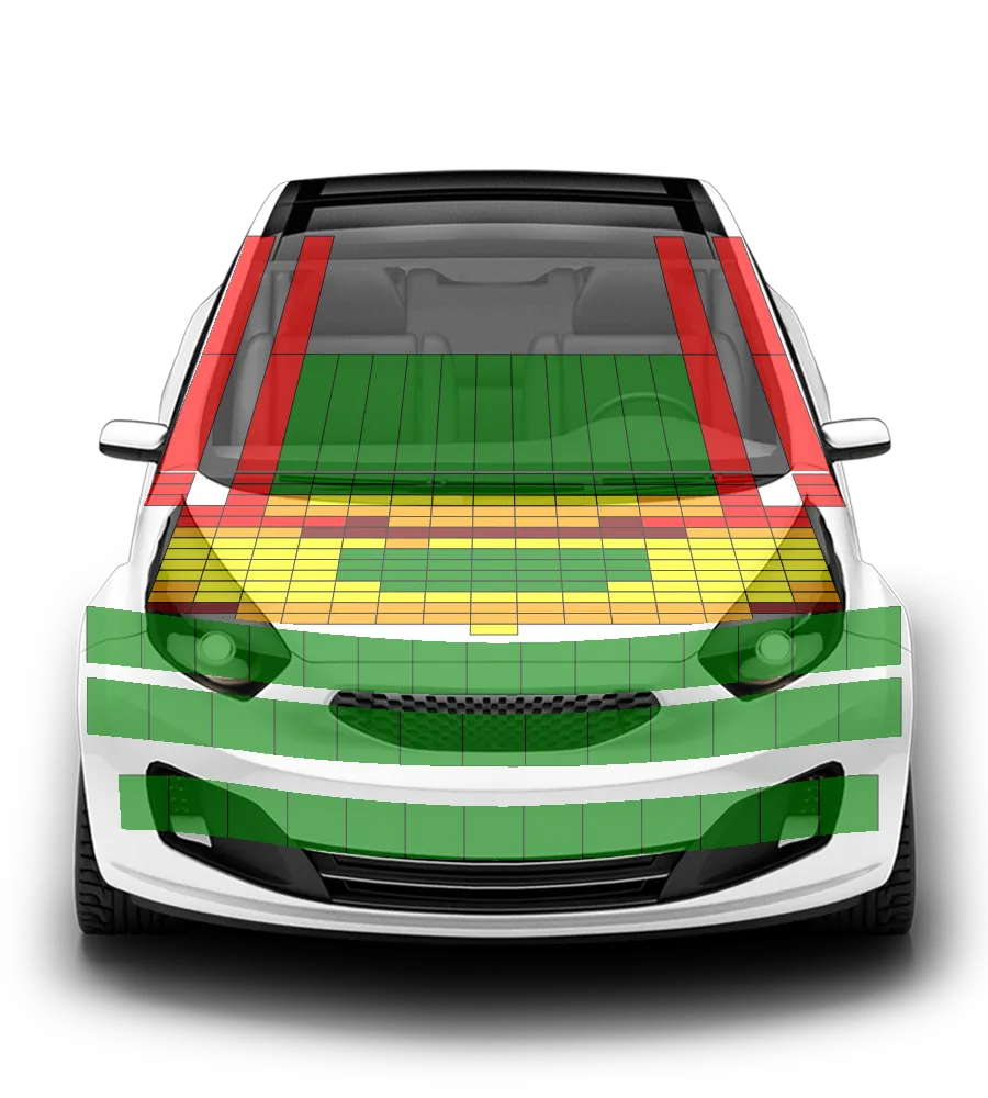 Crash test diagram