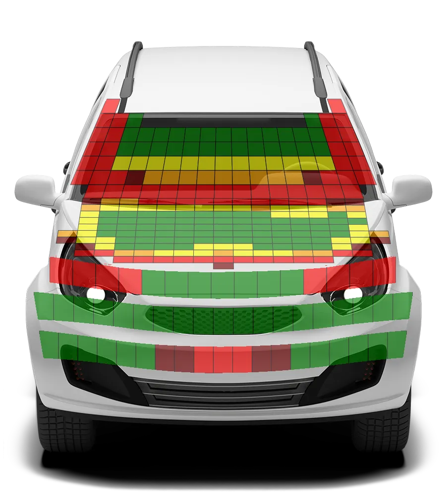 Crash test diagram