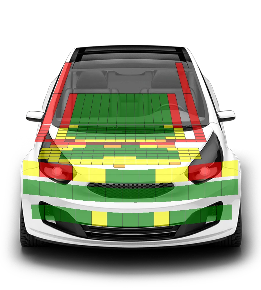 Crash test diagram