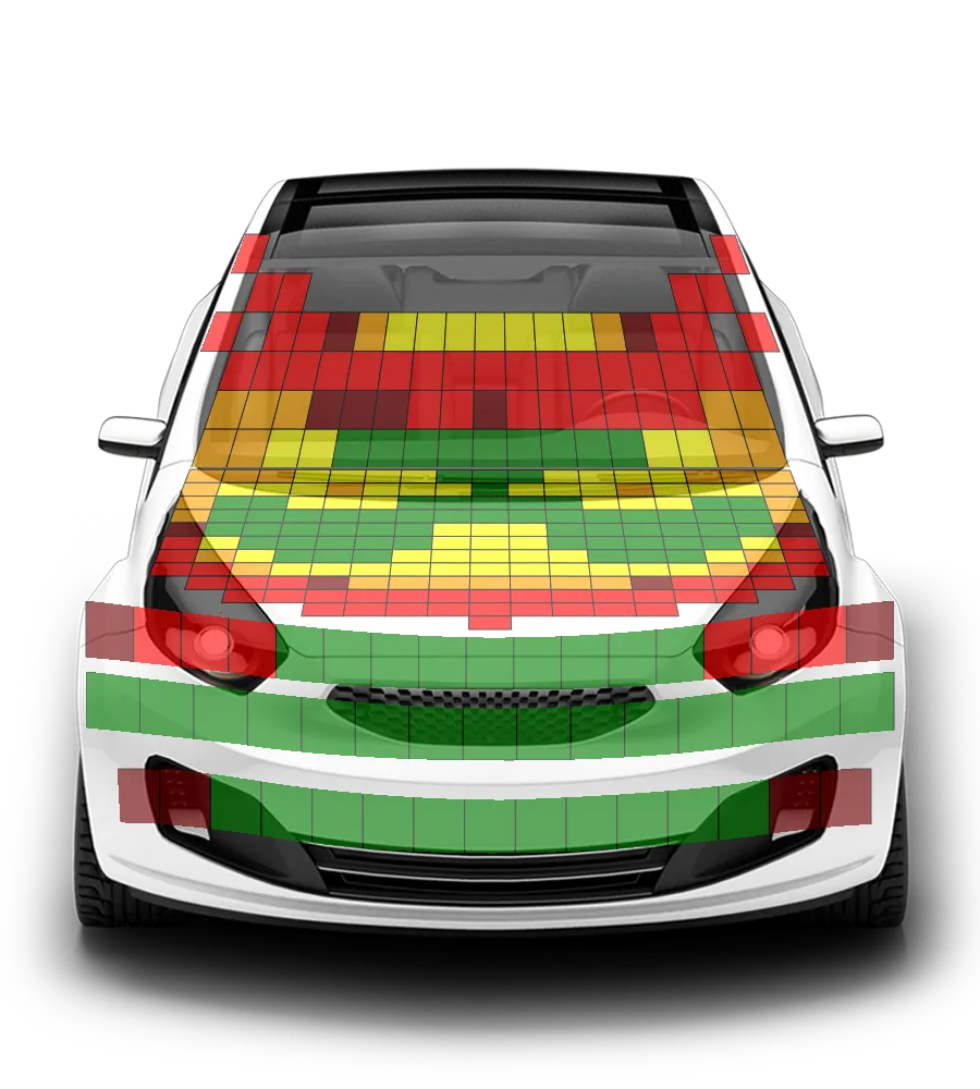 Crash test diagram