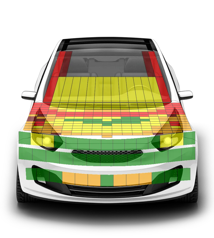 Crash test diagram