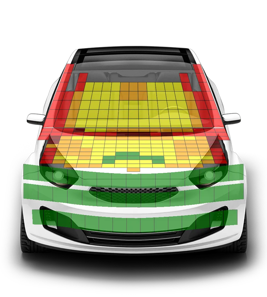 Crash test diagram