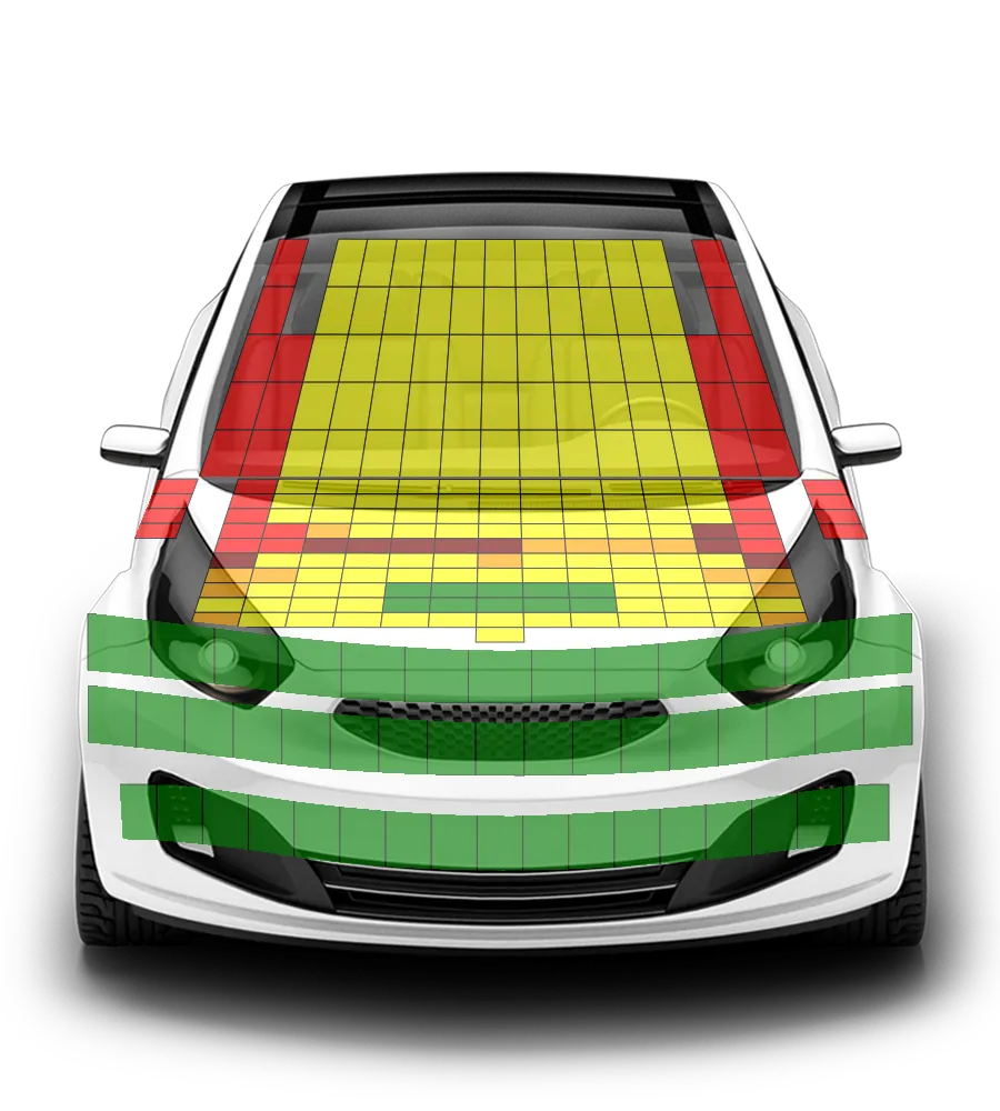 Crash test diagram
