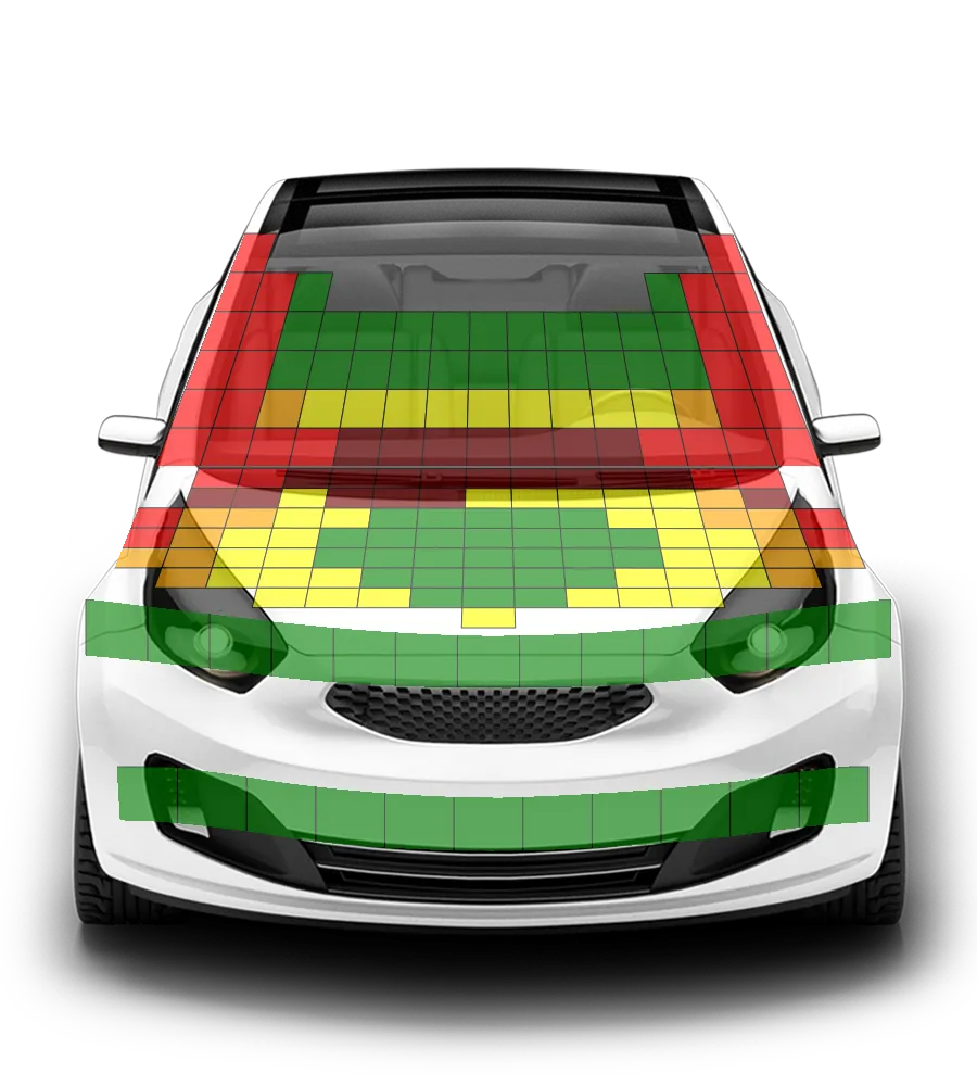 Crash test diagram