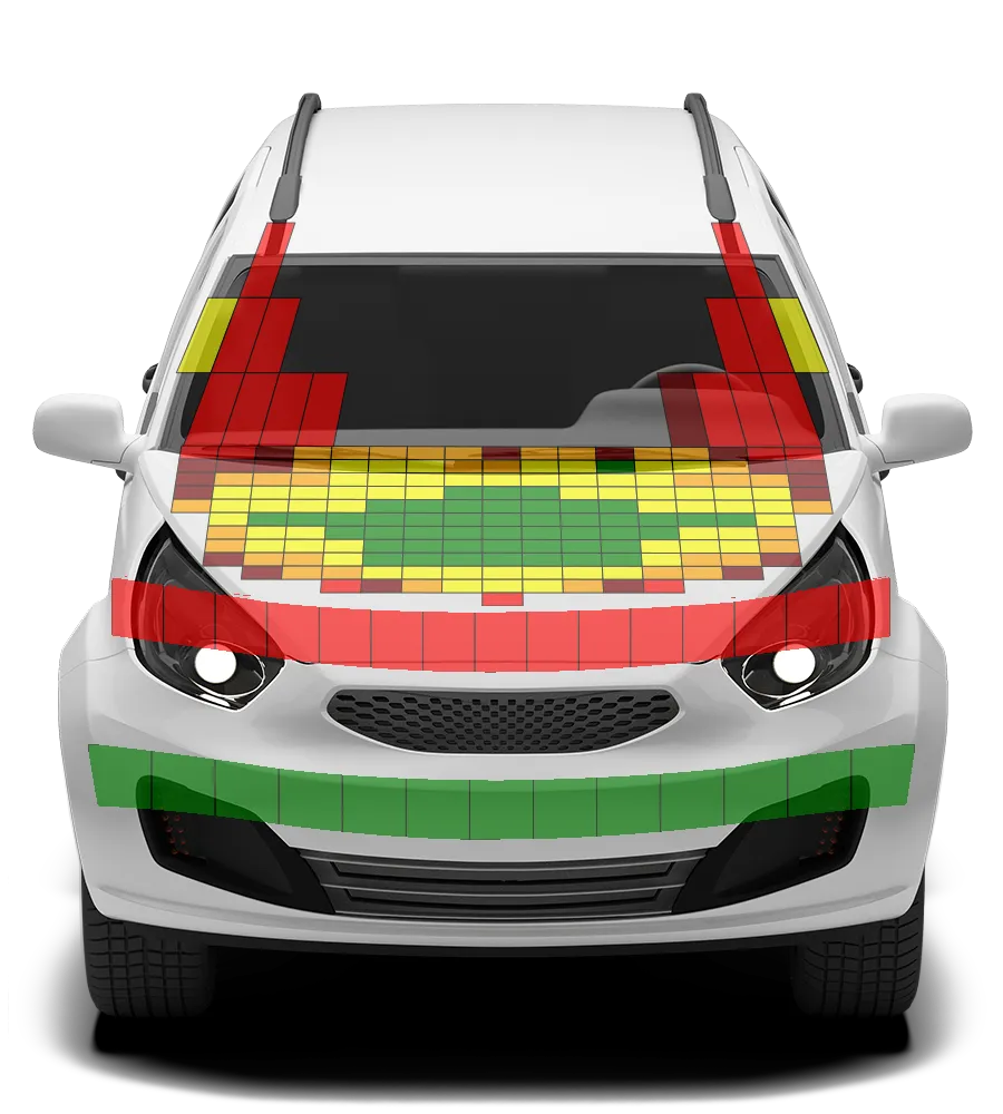 Crash test diagram
