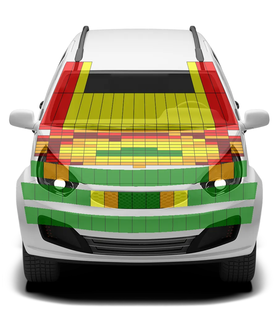 Crash test diagram