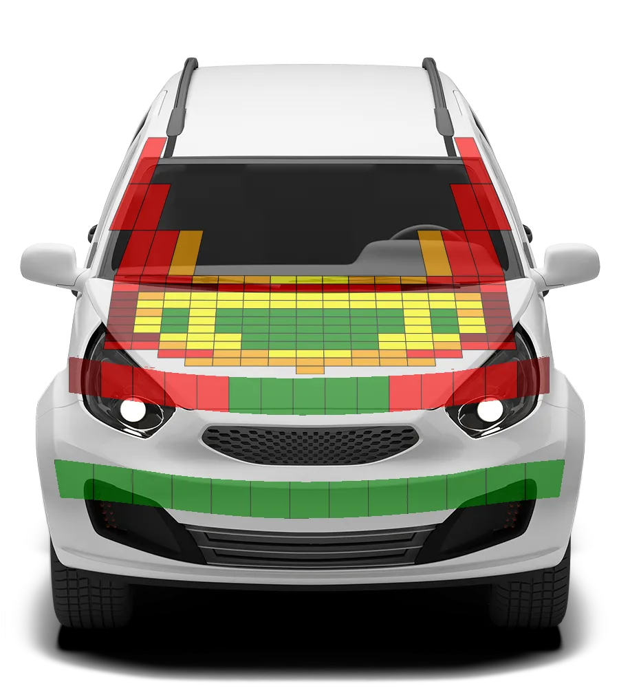 Crash test diagram