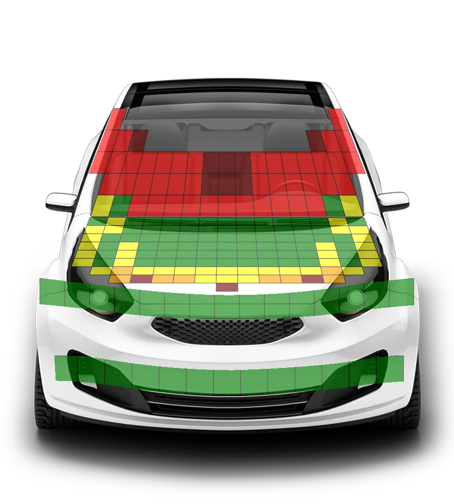 Crash test diagram