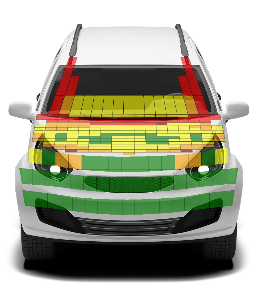 Crash test diagram