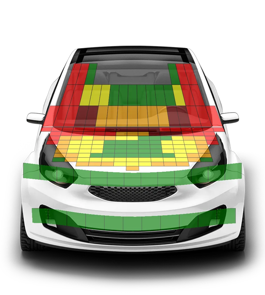 Crash test diagram
