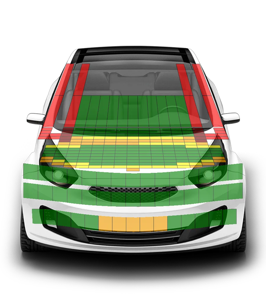Crash test diagram